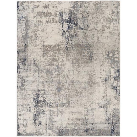 Surya Roma ROM-2351 94 x 120" Rectangle Fabric Rug in Tan/Medium Gray/Charcoal