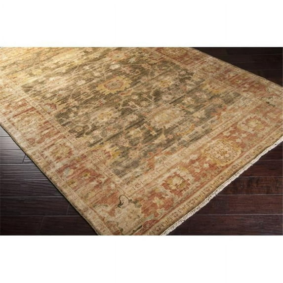 Surya Rug HIL9004-3656 Rectangular White Swan Hand Knotted Area Rug 3 ft. 6 in. x 5 ft. 6 in.