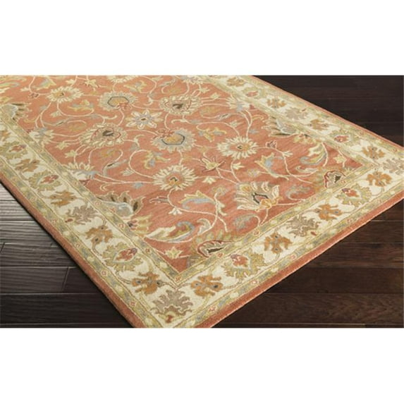 Surya Caesar CAE-1124 120 x 168" Rectangle Wool Rug in Burnt Orange/Sage/Taupe