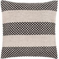 thumbnail image 1 of Surya Ryder RDE-003 20 x 20" Square Cotton Pillow Kit in Black/Ivory, 1 of 3