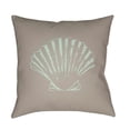 thumbnail image 1 of Surya SOL028-2020 20 x 20 x 4 in. Shells II Square Throw Pillow, Brown & Green, 1 of 2