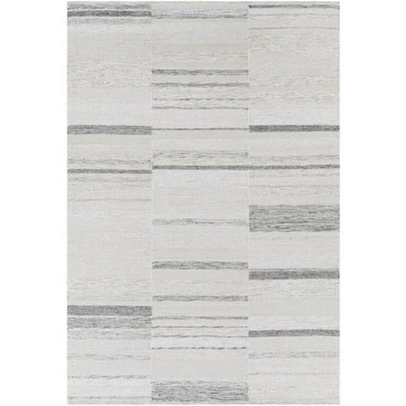 Surya Scandi SCD-2305 60x90" Rectangle Modern Fabric Rug in Beige/Medium Gray