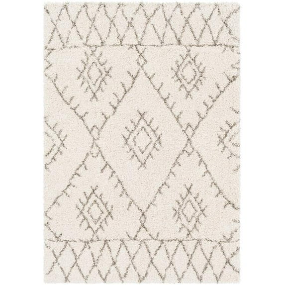 Surya Serengeti Shag 6 ft. 7 in. x 9 ft. 6 in. Machine Made Bohemian & Global Rectangle Area Rug - Multi Color