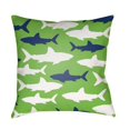 thumbnail image 1 of Surya Sharks 18" x 18" Medium Square Throw Pillow LIL074-1818, 1 of 2