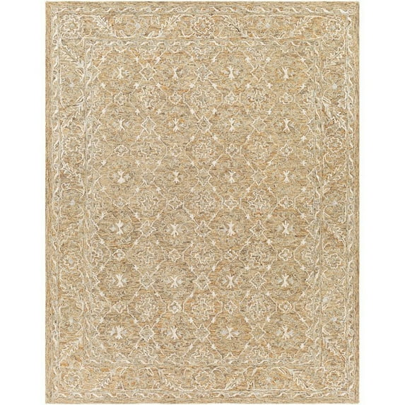 Surya Shelby SBY-1009 84 x 108" Rectangle Wool Rug in Charcoal/Brick Red/Beige