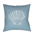 thumbnail image 1 of Surya  Shells II Square Throw Pillow - Blue & White - 20 x 20 x 4 in., 1 of 2