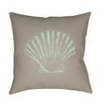 thumbnail image 1 of Surya  Shells II Square Throw Pillow - Brown & Green - 18 x 18 x 4 in., 1 of 2