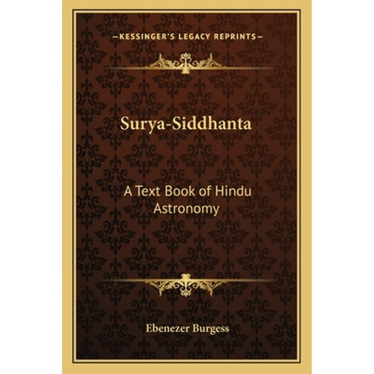 洋書 HINDU ASTRONOMY Surya-Siddhanta: A Text Book of Hindu Astronomy - Walmart.com