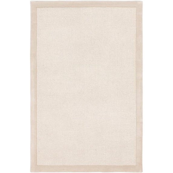 Surya SNA2301-23 2 x 3 ft. Siena Hand Tufted Rug, Light Gray & Cream