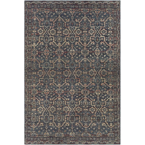 Smyrna Hand Knotted Area Rug - Charcoal - 2' x 3'