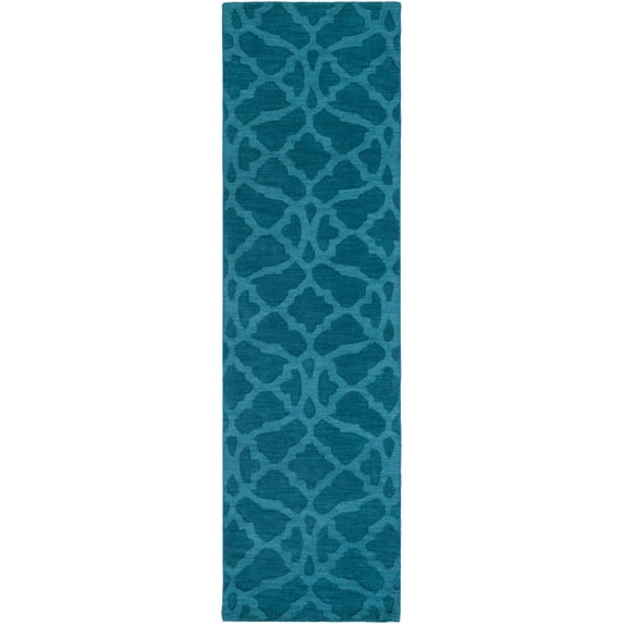 Surya Solid And Border 2' 3" X 12' Blue Runner Rug AWMP4029-2312