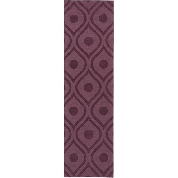 Surya Solid And Border 6' X 9' Purple Area Rug AWHP4006-69