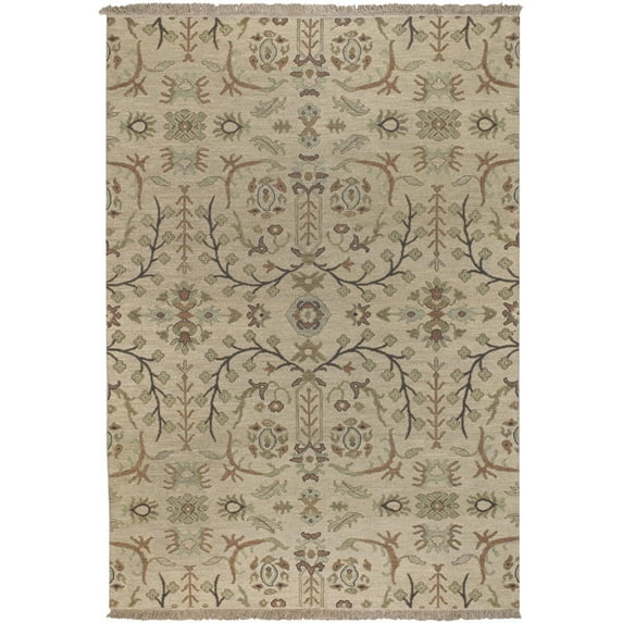 Surya Sonoma Area Rug SNM-9002 Cream Flowers Leaves 10' x 14' Rectangle