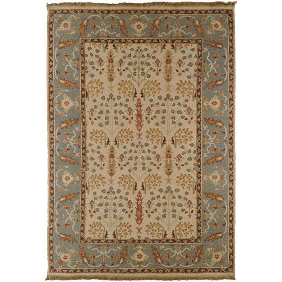 Surya Sonoma Area Rug SNM-9008 Off White Flowers Leaves