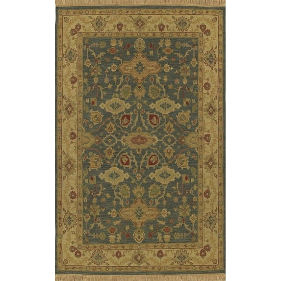 Surya Soumek Area Rug SMK-51 Blue Leaves Vines 2' x 3' Rectangle