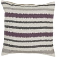 thumbnail image 1 of Surya Surya Pillows Area Rug AR105 Papyrus/Prune Purple Stripes Lines 18" x 18" Square, 1 of 2