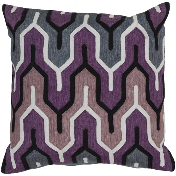 Surya Surya Pillows Area Rug AR107 Grape Moroccan Arches 22" x 22" Square