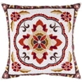 thumbnail image 1 of Surya Surya Pillows Area Rug FF025 Ivory Bordered Flower 18" x 18" Square, 1 of 2