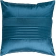 thumbnail image 1 of Solid Pleated Woven Traditional Pillow Cover in Deep Teal, 1 of 2