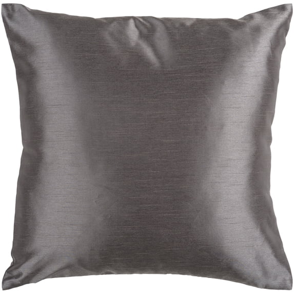 Surya Surya Pillows Area Rug HH034 Charcoal Douppioni Striated 18" x 18" Square