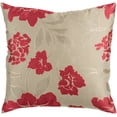 thumbnail image 1 of Surya Surya Pillows Area Rug HH047 Red/Beige Flowers Leaves 18" x 18" Square, 1 of 2