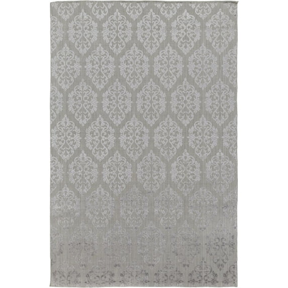 Surya TDL1021-913 Gray Tidal 9' X 13' Rectangle Synthetic Hand Knotted Medallion Area Rug