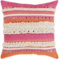 thumbnail image 1 of Surya Temara TMA-002 22x22" Square Global Cotton Pillow Kit in Pink/Orange, 1 of 1