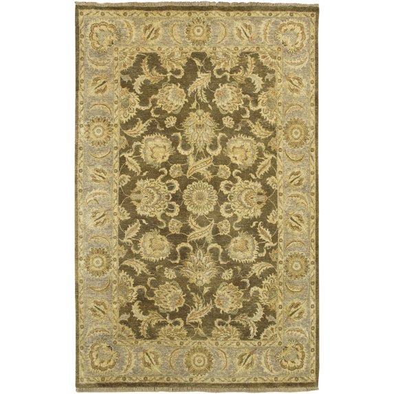 Surya Timeless Area Rug TIM-7907 Brown Leaves Vines 3' 9" x 5' 9" Rectangle