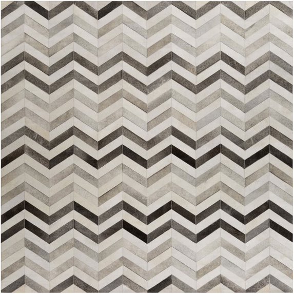 Surya Trail TRL-1129 96x96" Square Modern Fabric Rug in Gray/Charcoal