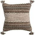 thumbnail image 1 of Surya TZ002-1818P Trenza Throw Pillow - Camel, Dark Brown & Ivory - 18 x 18 x 4 in., 1 of 2