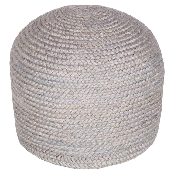 Gray Tropics Sphere Pouf