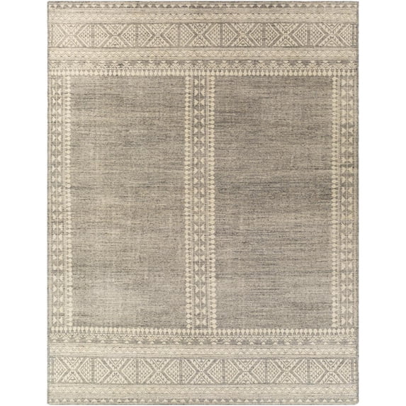 Tunus Hand Knotted Area Rug - Medium Gray - 6' x 9'