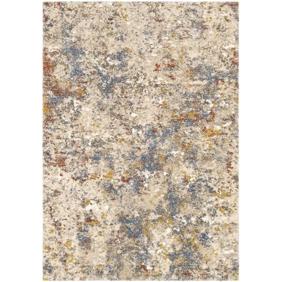 Surya Tuscany TUS-2321 108 x 145" Rectangle Fabric Rug in Gray/Cream/Beige
