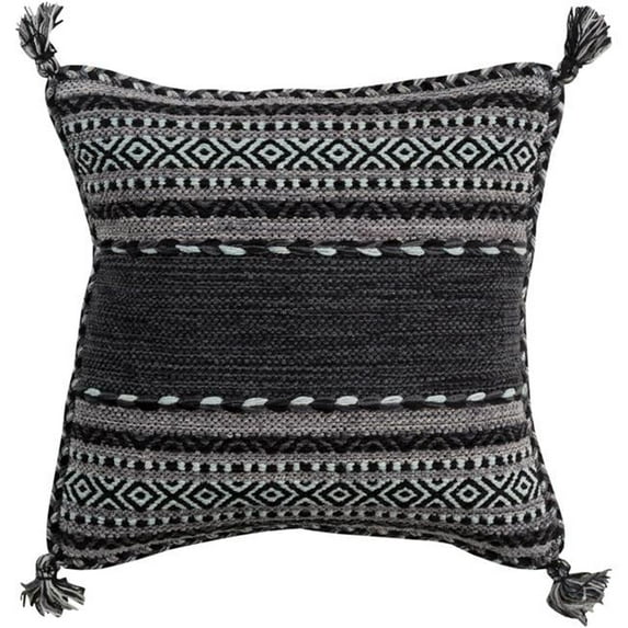 Surya Tz-1818 Trenza 18" Wide Square Southwest Cotton Accent Pillow Cover