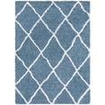 thumbnail image 1 of Surya USG2309-1616 18 in. Urban Shag Area Rug, Denim & White, 1 of 5