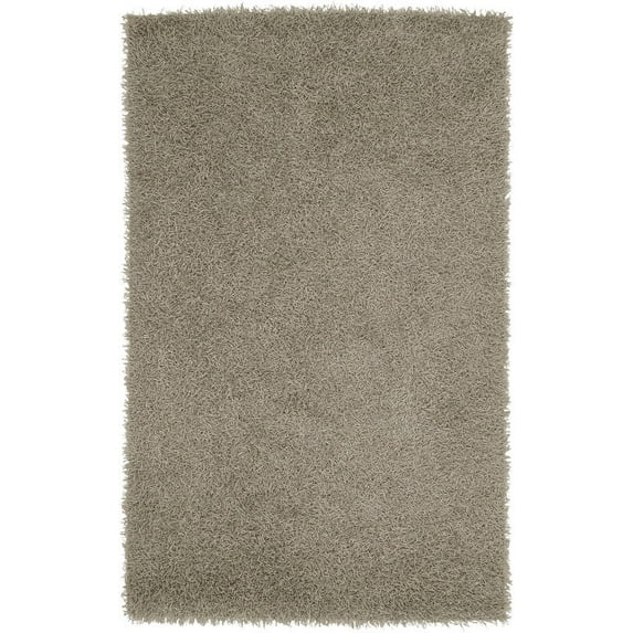 Surya Vivid Shag Area Rug VIV-802 Silver Shag Shaggy 3' 6" x 5' 6" Rectangle