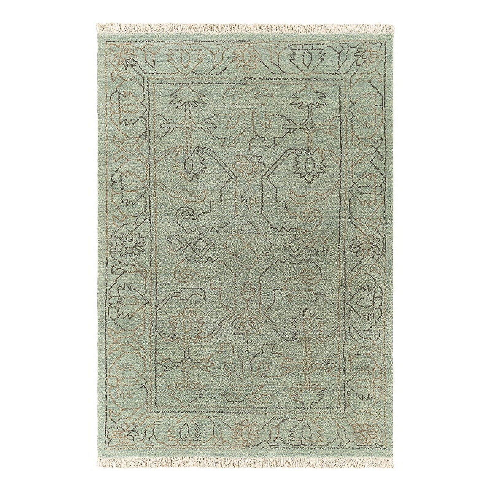 Surya Wilmington WLG-9000 72x108" Rectangle Wool Area Rug in Sage Green ...