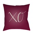 thumbnail image 1 of Surya  Xoxo 18 x 18 x 4 in. Throw Pillow - Purple - Medium, 1 of 2