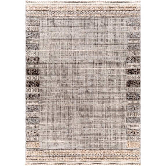 Zaragoza Machine Woven Global Rugs in Taupe