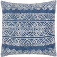 thumbnail image 1 of Zendaya Woven Global Pillow Cover in Black, Dark Blue, 1 of 4
