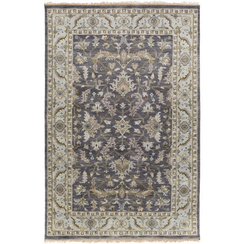 Surya Zeus Classic Charcoal Area Rug