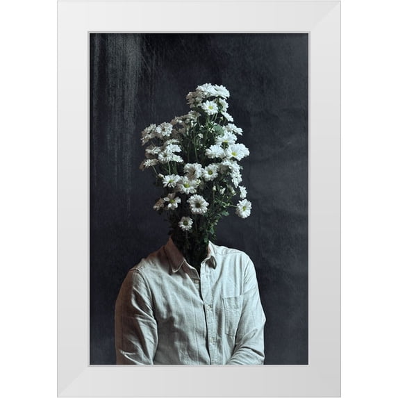 Susa, Dan-Stefan 17x24 White Modern Wood Framed Museum Art Print Titled - Adam --Affordable-Dream-About-Mankind