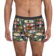 thumbnail image 1 of Susaid Alcohol Bottles Print Men's Mesh Boxer Briefs Cooling Breathable Sports Underwear Wide Waistband Boxer Briefs W/Fly-X-Large, 1 of 5