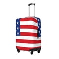 thumbnail image 1 of Susaid America Flags3 Print Elastic Washable Suitcase Cover with Hidden Zipper, Fits 18-32 Inch Luggage for Protection During Travel-Large, 1 of 7
