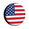 thumbnail image 1 of Susaid America Flags3 Print Tire Covers,Waterproof Anti-UV Snow Sun Rain Tire Covers for RV,Truck, SUV, Trailer, Camper-16 inch, 1 of 6