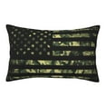 thumbnail image 1 of Susaid American Flag Camo Print Pillowcases Multiple Size, Pillow Cover Super Soft Envelope Closure Standard Pillow Case-14"x20", 1 of 6
