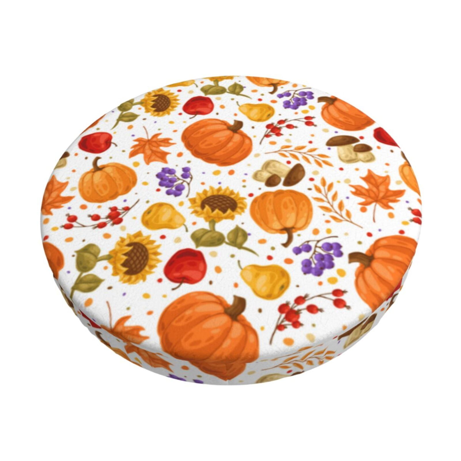 Susaid Autumn Plants Print Elastic Bar Stool Cover Personalized ...
