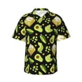 thumbnail image 1 of Susaid Avocado Toast Print Short Sleeve Shirts Button Down Casual Shirts Summer Beach Aloha Button Down Short Sleeve for Men ,X-Large, 1 of 7