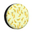 thumbnail image 1 of Susaid Bananas Print Water Proof Spare Tire Cover Wheel Tire Dust-proof Cover Fit Trailer, RV, SUV and Many Vehicle-14 inch, 1 of 6