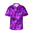 thumbnail image 1 of Susaid Berry Raspberry Print Short Sleeve Shirts Button Down Casual Shirts Summer Beach Aloha Button Down Short Sleeve for Men ,Small, 1 of 7